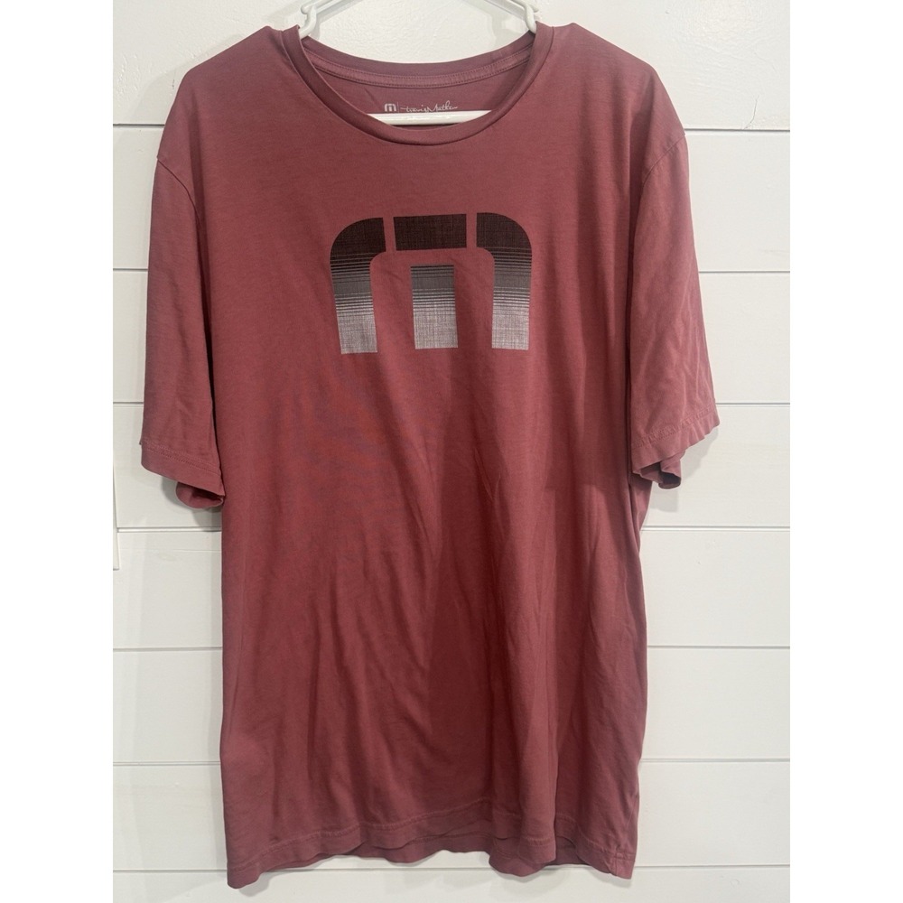 Travis Mathew Men's Short Sleeve T-Shirt Size XXL Mauve
